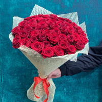 Букет_51 красных роз (60см) Букет_51 красных роз (60см)